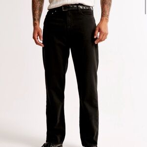 Abercrombie& Fitch pants lightweight athletic loose jeans Men’s 28x30 Black Wash